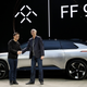 Jia Yueting, left, with the now-departed Faraday co-founder Nick Sampson